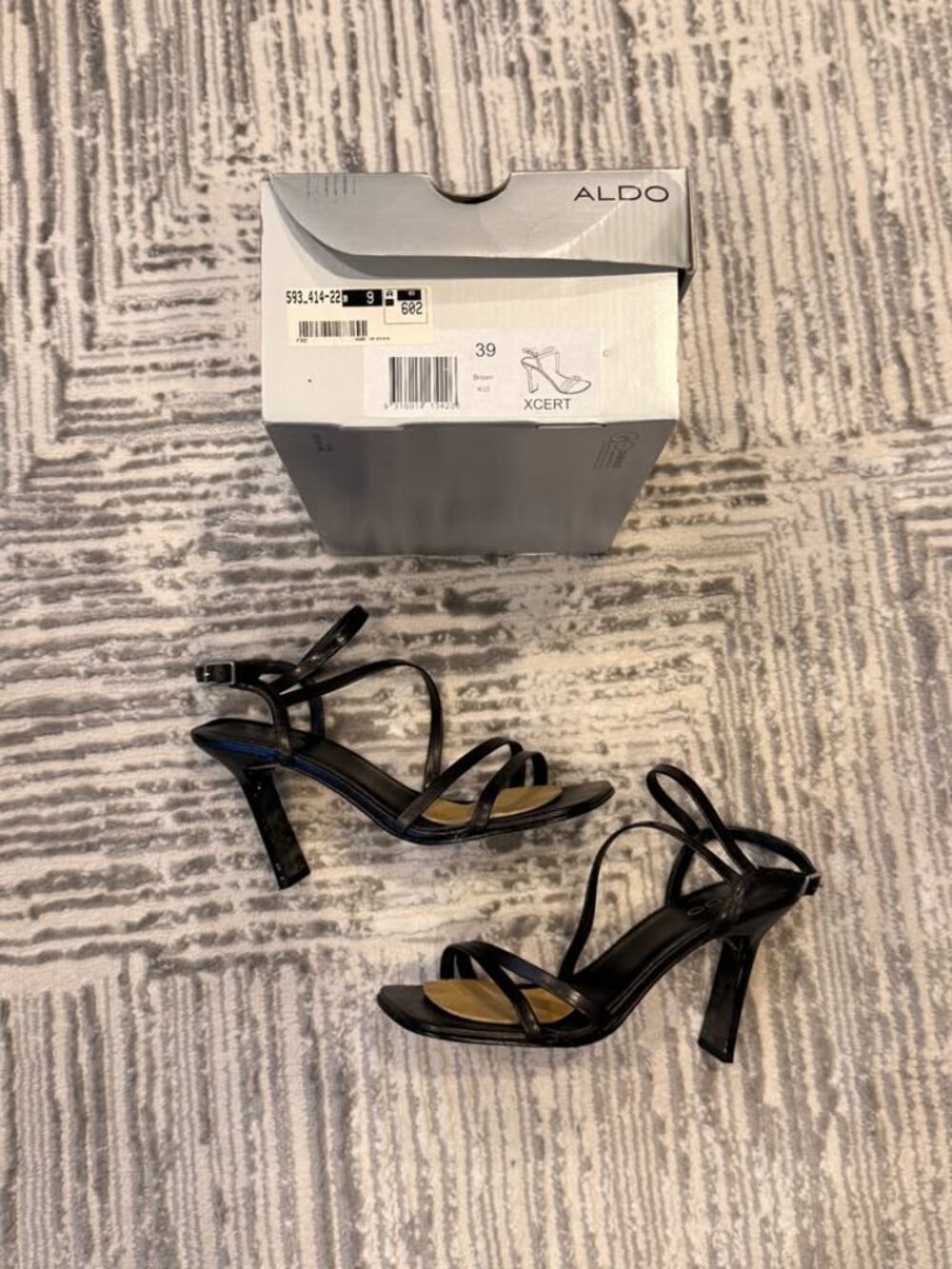 ALDO women's size 9 Brown "xcert" heeled shoes
